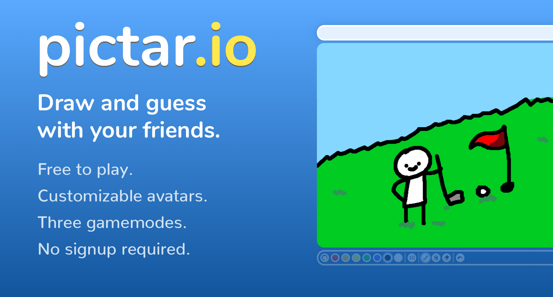 Pictar.io • Draw and guess with your friends! cover
