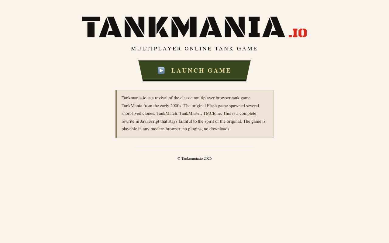 TankMania.io cover