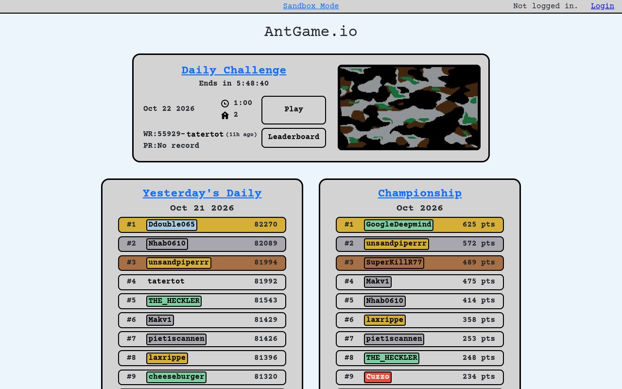 AntGame cover