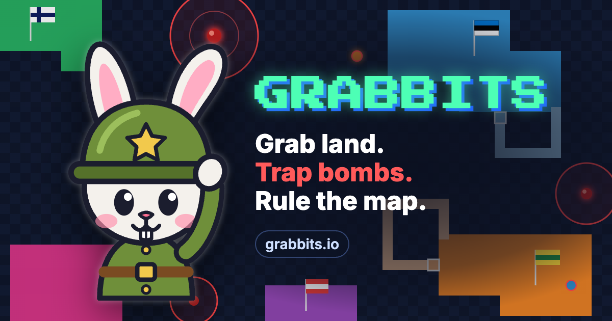 Grabbits – Grab land. Trap bombs. Rule the map. cover